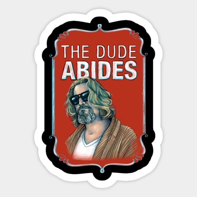 Big Lebowski Cult Classic Sticker by xXYazzyChanArtsXx